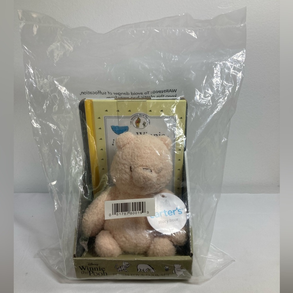 NEW Carter's Story Hour Disney Winnie the Pooh Plush Toy Book Set 2022 SEALED